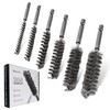 Columpro 6PCS 304 Stainless Steel Bore Brush Copper Pipe Cleaner,