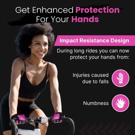 LuxoBike Cycling Gloves Bicycle Gloves Bicycling Gloves Mountain Bike Gloves – Anti Slip Shock Absorbing Padded Breathable Half Finger Short Sports Gloves Accessories for Men/Women