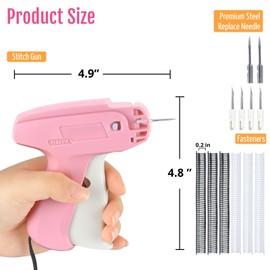 Micro Stitch Gun for Clothes, Tagging Gun for Clothing with Fasteners, Stitchy Gun for Clothes, Clothing Stitch Gun, Quick Clothing Fixer for Stitching, Garment, Tag