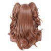 Rugelyss Long Wavy Light Brown Pigtail Wigs for Women with