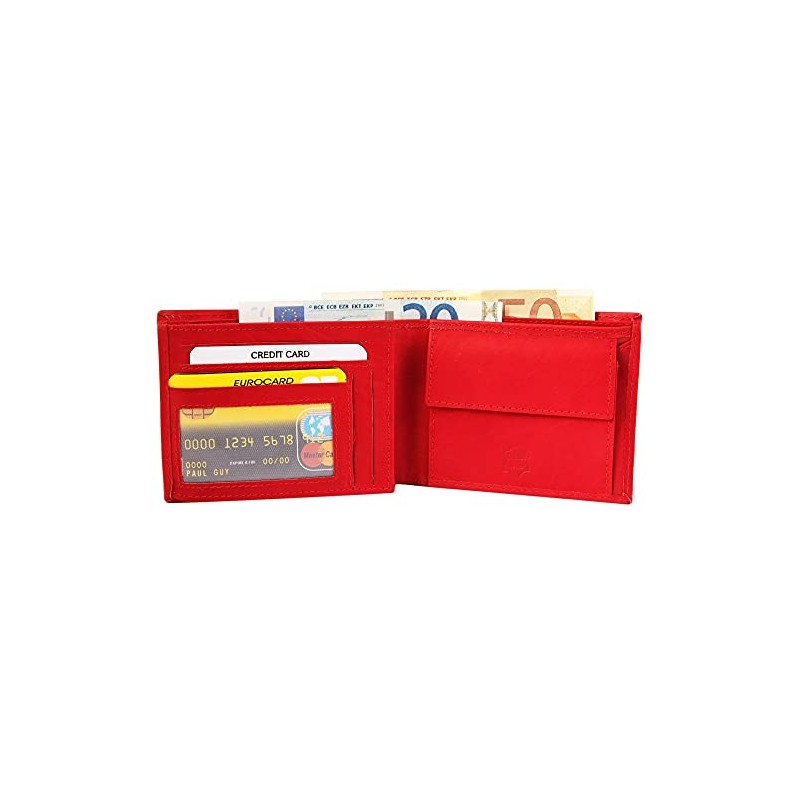 Excellanc 3000184 Men's Wallet Real Leather Landscape Format 12 x