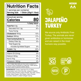 Chomps Original Turkey Jerky Meat Snack Sticks 10-Pack - Keto, Paleo, Low Carb, Whole30 Approved, 12g Lean Meat Protein, Gluten Free, Antibiotic Free, Zero Sugar Food