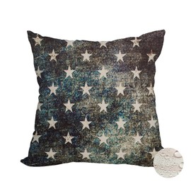 Fukeen Waterproof Outdoor 4th of July Pillow Covers 20x20 Inch Vintage Independence Day American Flag Navy Stars Throw Pillow Cases Patriotic Farmhouse Decorations Cushion Cover Double Sided