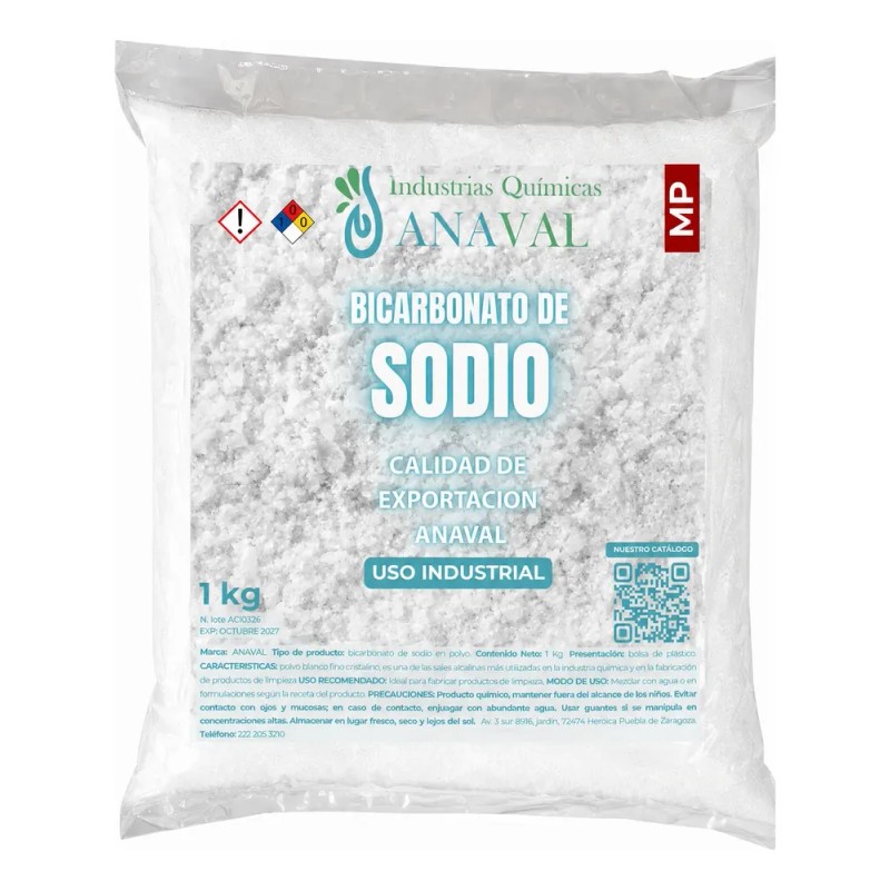 Bicarbonato De Sodio Industrial En Presentación De 1 Kg