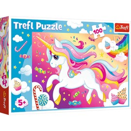 Trefl, 16386 Beautiful Unicorn Puzzle, 100 Pieces, for Children from 5 Years