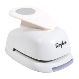 Rayher motif punch round / circle with decorative edge ø 2,54 cm, 1 inch, suitable for paper / cardboard up to 200g / m²
