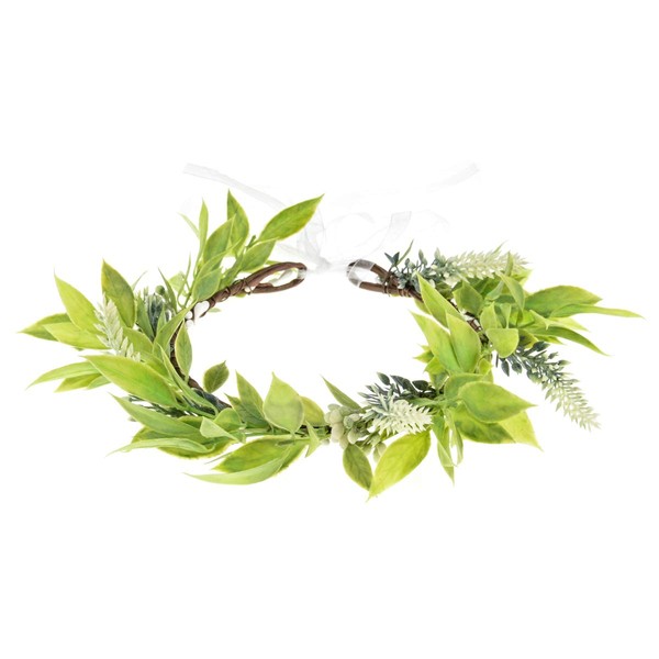Vividsun Green Leaf Flower Crown Eucalyptus Crown Wedding Bridal Maternity Photo Props Headpiece (green/leaf)