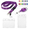 Lanyard with Card Holder 4pc Set Includes 1 Detachable Safety