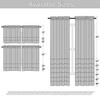 DONREN 12 Inches Long Valances for Windows - 2 Panels