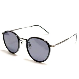 FashionBerry 99% UV Protection Lenses, Classic Boston Sunglasses, Color Lenses, Eye Friendly, No Fatigue, UV Protection, Fashion Glasses, Unisex, Lightweight, Small Face Effect, Black antique silver ×