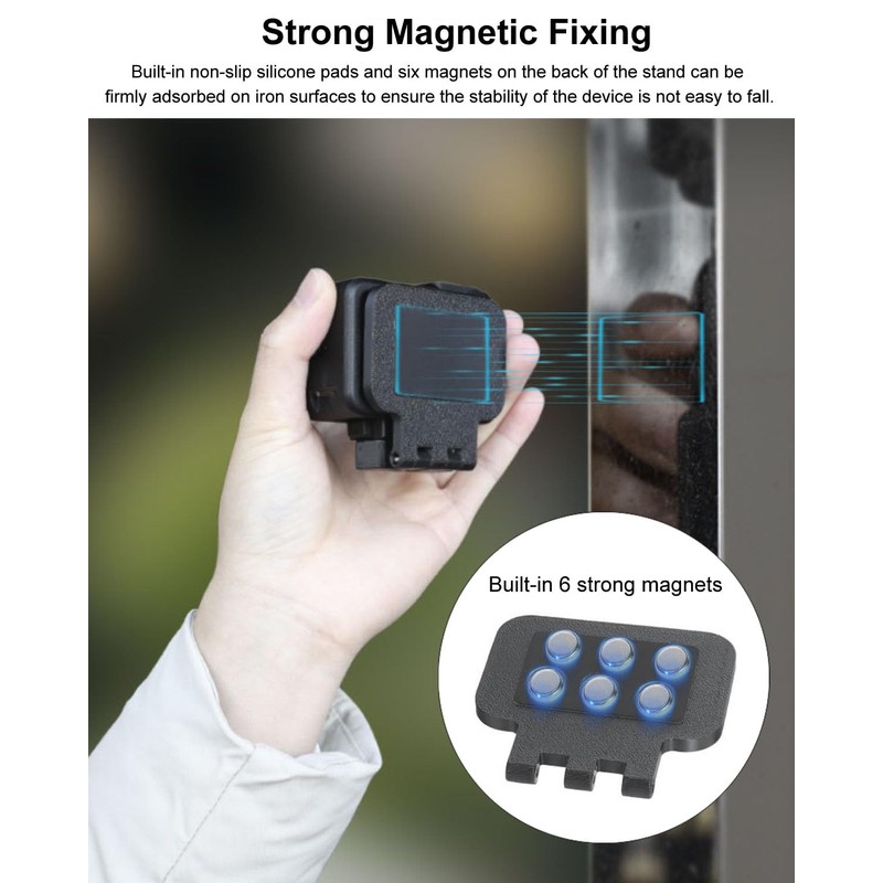 JOLOESLOS Magnetic Stand Base for DJI Osmo Action 5 Pro/4/3,