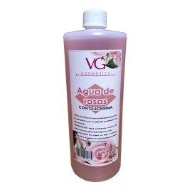 VG COSMETICS Agua De Rosas Tonico Facial Con Glicerina La Original1 Litro