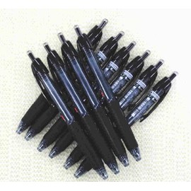 Uni-ball Power Tank Ballpoint Retractable & Fine Ballpoint Pen Rubber Grip Type-0.7mm-black Ink-value Set of 10