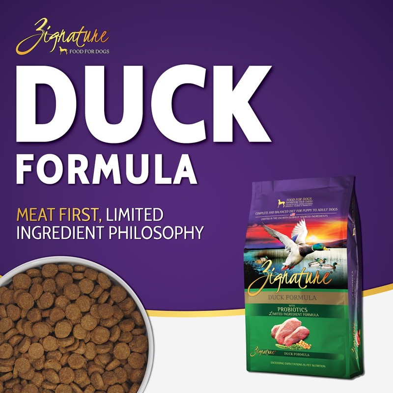 Zignature Duck Limited Ingredient Formula Dry Dog Food 12.5lb
