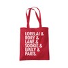 Lorelai Rory Lane Tote Bag - red One Size