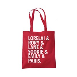 Lorelai Rory Lane Tote Bag - red One Size