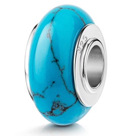 MATERIA by Matthias Wagner Gemstone Pendant Silver 925 – Natural Stone Charms & Beads for Women, Gemstone