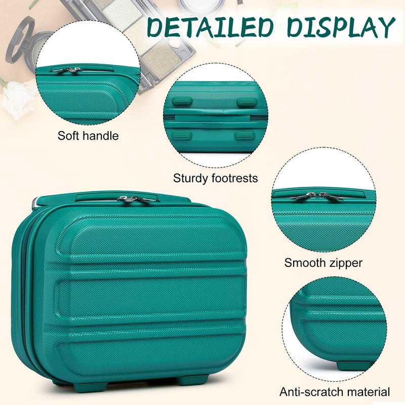 Kono Vanity Case ABS Hard Shell Makeup Case Box Organiser