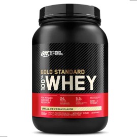 Suplemento Optimum Nutrition Proteína Gold Standard 100% Whey en Polvo Sabor vanilla Ice Cream de 907g