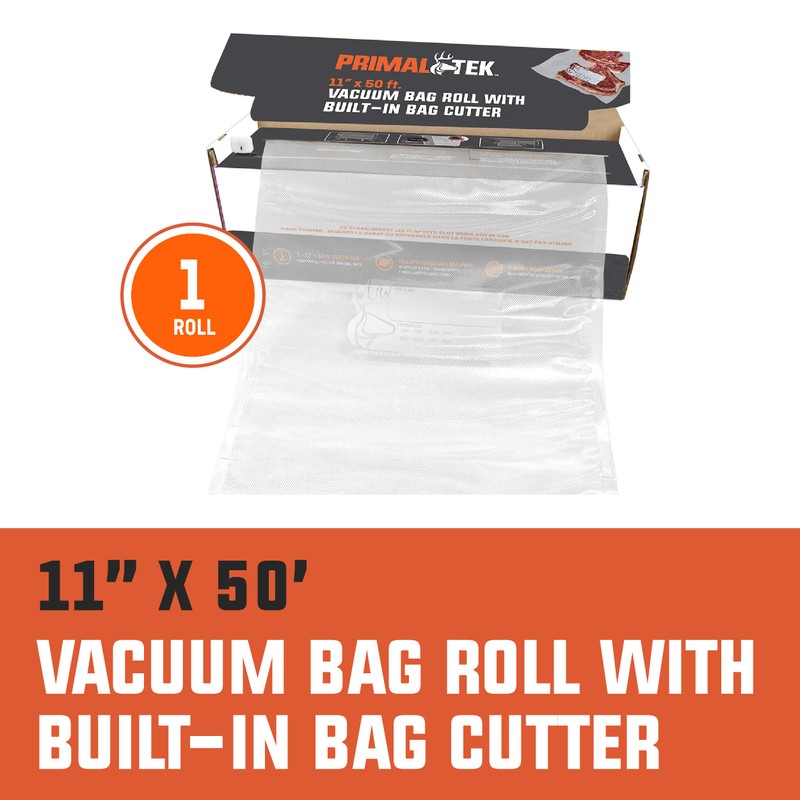 PrimalTek 11” x 50’ Vacuum Bag Roll with Built-In Bag