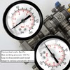 YSIL Air Compressor Pressure Regulator With Bracket and Gauge Female