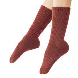 Toichi Women's Dance Socks – Non-Slip Grip Socks for Ballet, Modern & Classical Dance, Yoga & Indoor Training (US, Alpha, One Size, Regular, Regular, Wine red)