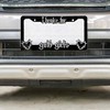 2X Black License Plate Frame Decorative License Brake for Goth