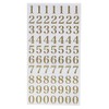 Number Gold [Sticker Sheet] Glitter Letter Sticker/Gold