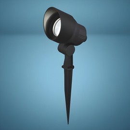 Patriot Lighting Black Flood Landscape Light Multi White LED Aluminum Low Voltage Clear Glass