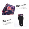 SUPVOX 3pcs Girls Guitar Strap Leather Ends 100-162cm Length Padded