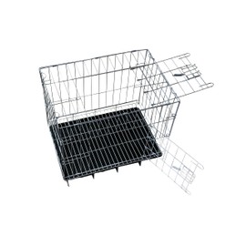 White Dog Crate Folding Metal Dog Crate with Sky Door Small Wire Dog Crate
