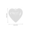 ORFOFE 6 Pcs Boxes Heart Shape Pacifier Cases Durable Storage