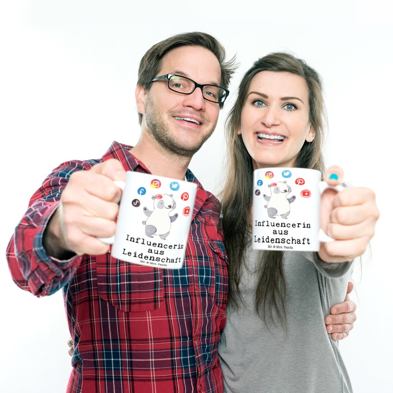 Mr. & Mrs. Panda Personalisierte Foto Tasse Bär Morgenkaffee -