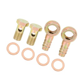 INFINAUTO 2 Sets 14mm Diameter Banjo Hose Barb Bolt Fittings for Car Stylish Design