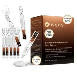 Ultra Hyaluronic Acid for Face with 8 Types of HA - 80 000ppm Complex Matrixyl 3000 Tricollagen and Peptides Multilayer Hydrating Facial Serum 0.05 Fl Oz (Pack of 30) 0.05 Fl Oz / 8가지 유형의 HA - 80 000ppm 복합체 매트릭스틸 3000 트라이콜라겐 및 펩타이드 다층 수화 페이셜 세럼 0.05 Fl Oz(30팩)가 포함된 얼굴용 울트라 히알루론산 0.05 Fl Oz