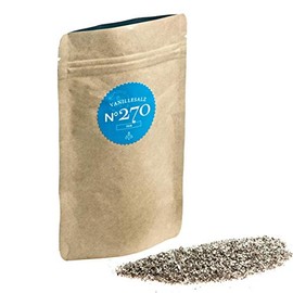 Rimoco N°270 Organic Vanilla Salt Sea Salt with Real Bourbon Vanilla, Perfect for Fish, Poultry and Tropical Fruits, Organic Cultivation (DE-ÖKO-007), Contents: 500 g in Kraft Paper Zip-Beuel