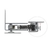 Double Action Spring Hinge with Cover Plates,Top Pivot Hinge for