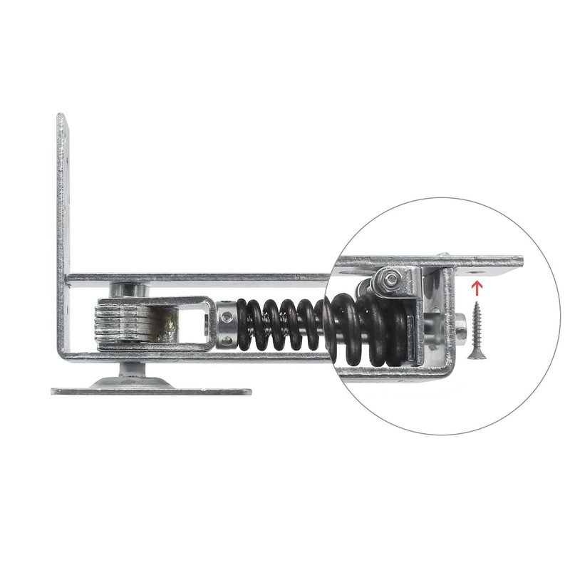 Double Action Spring Hinge with Cover Plates,Top Pivot Hinge for