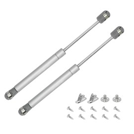 ZENVALY Gas Strut, 2 Pcs Slow Close Hinges, Soft Close Gas Spring, Lift Stay Support, Soft Open Lid Stay Gas Spring Gas Lift Support Hinges for Kitchen Cabinet Cupboard Desk Toy Box Cabinet, 100N