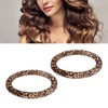 2pcs Overnight Curls Headband, Dual Use Rod Headband Round Leopard