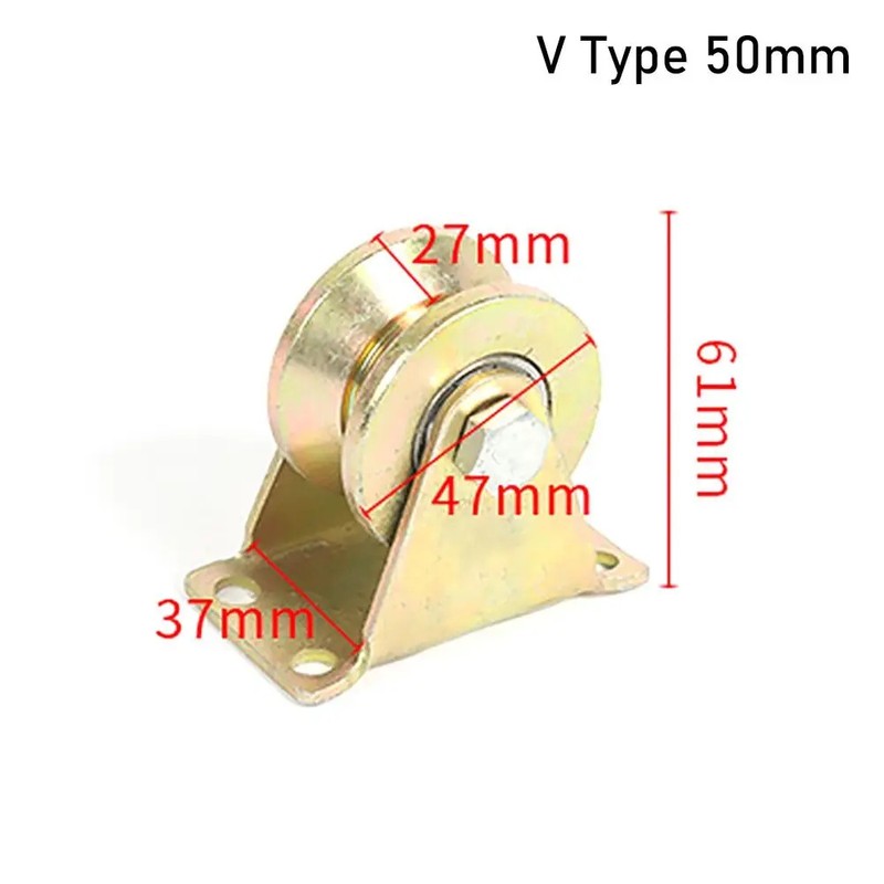Steel Sliding Door Track Roller Wheel with Mounting Bracket –