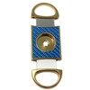 Cigar Boulevard Perfect Cigar Cutter Star Gold-Blue Carbon Fiber Body