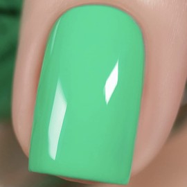 Vishine Neon Color Gel Nail Polish, 16ml Freshing Vivid Seafoam Green Cream Gel Nail Soak Off UV LED Nail Lamp Gel Polish Nail Art Manicure Salon DIY Home 0.54Oz #M101