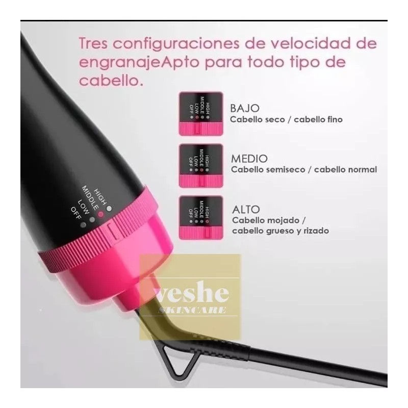 One Step Secador Anti Frizz,aliza,risador,aire Caliente+regalo