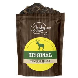 Jerky.com's Exotic Original Venison Jerky - Wild Game Meat Snacks, Exotic Snacks, High-Protein, All-Natural, No Added Preservatives - Healthy Snacks for Adults - 1.75 oz. (Pack of 1)