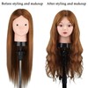 Beauty Star Mannequin Head with 80% Real Human Hair, Manikin