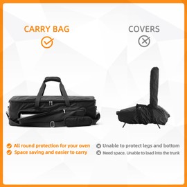 NOELIFE Bag for Ooni Karu 12 & 12G, Portable Carrying Case with Pockets for Ooni Pizza Oven Accessories, Padded Carry Bag Made of Thickened Fabric, Heavy-Duty and Water Resistant (Oven Not Included)