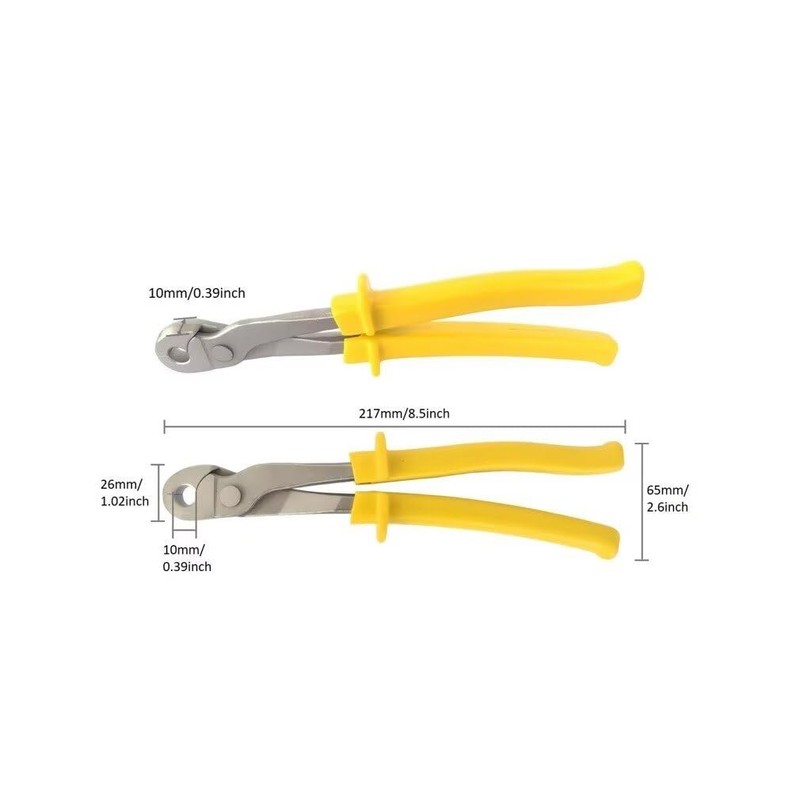 J-Clip Plier for Cage, Gabions, Fencing Making/Reparing, Straight-Nose Wire Clip