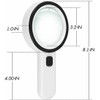 30X Handheld Magnifying Glass with 12 LED Lights, 12 LED
