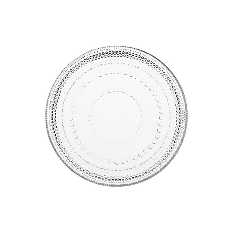IITTALA Kastehelmi 6411920009457 Plate, Clear, 6.7 inches (17 cm)